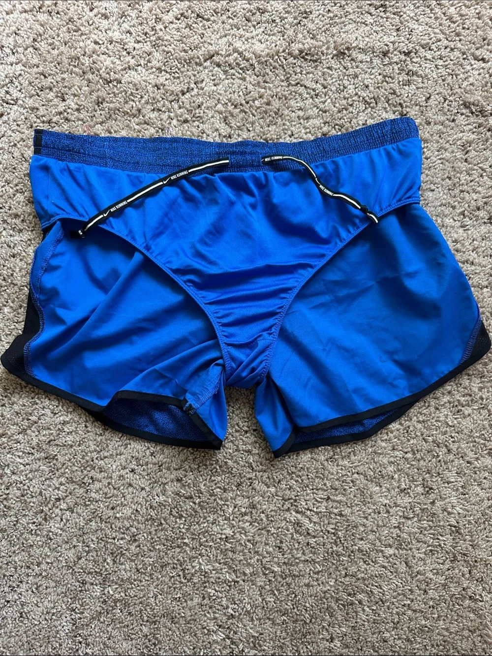 Nike Dri-Fit Running Shorts, royal blue with black, Size M - Picture 6 of 7